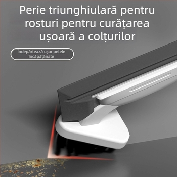 Unealtă patentată pentru curățarea geamurilor – Racletă magică mop, dublă utilizare pentru baie