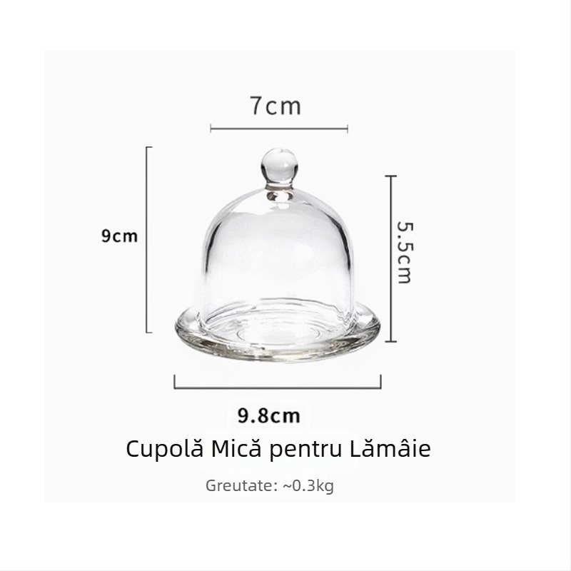 Cupe de lămâie cu capac, capac din sticlă pentru fructe, farfurie de degustare și tavă pentru deserturi, pentru prezentare