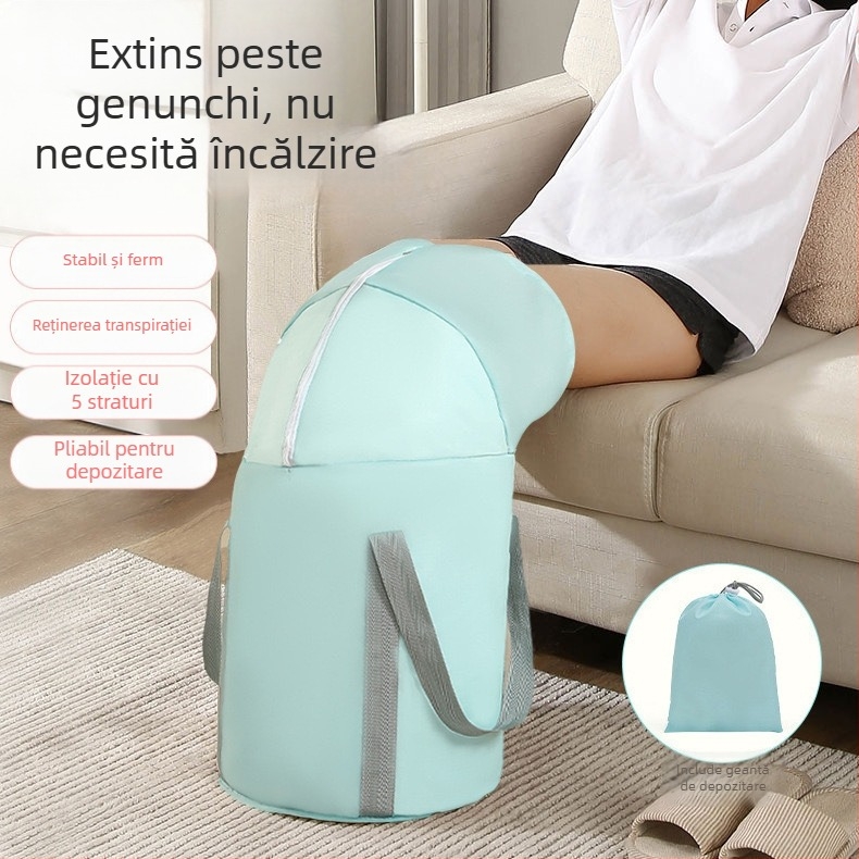 Sac de baie pliabil pentru picioare, cadă izolată portabilă, pentru uz casnic și în exterior, scufundare pentru picioare