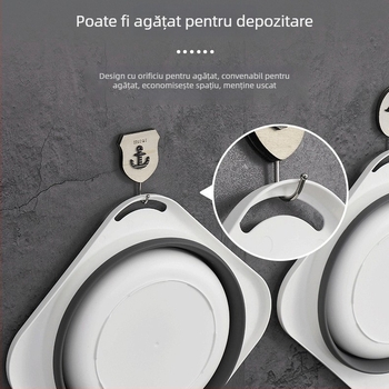 Lighean pliabil pentru față și picioare, portabil pentru călătorii și spălarea hainelor bebeluților