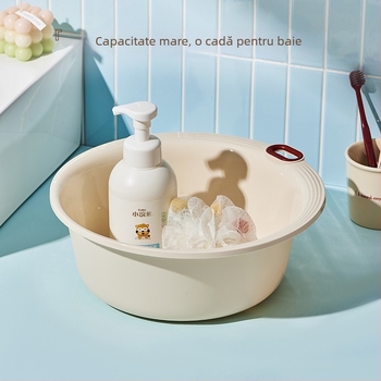 Chiuvetă de perete din plastic pentru baie, design drăguț în stil desen animat, îngroșată și durabilă