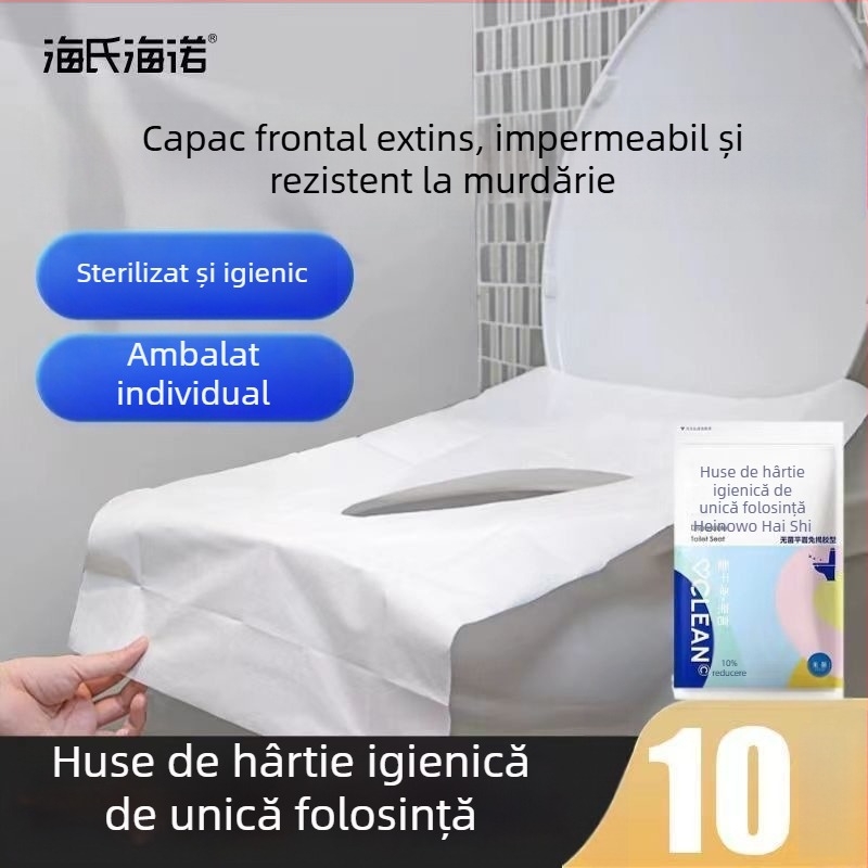 Haishi Hainuo Pad de toaletă de unică folosință, tip plat, ambalare individuală, pentru călătorii și hoteluri, pernă portabilă postnatală