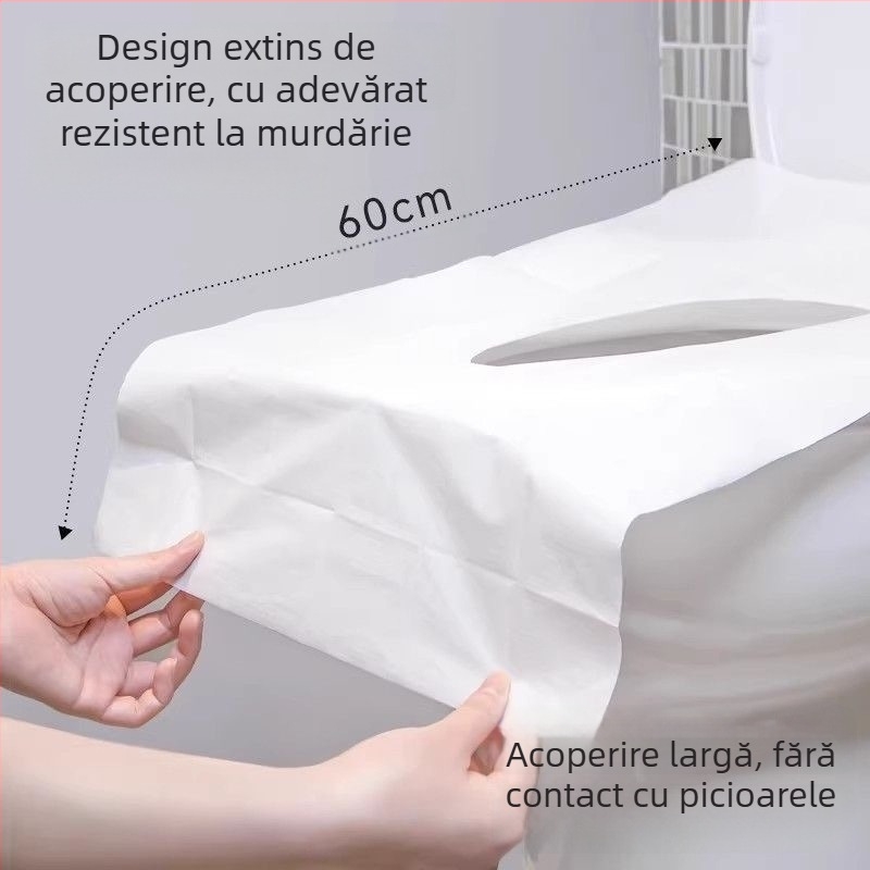 Haishi Hainuo Pad de toaletă de unică folosință, tip plat, ambalare individuală, pentru călătorii și hoteluri, pernă portabilă postnatală