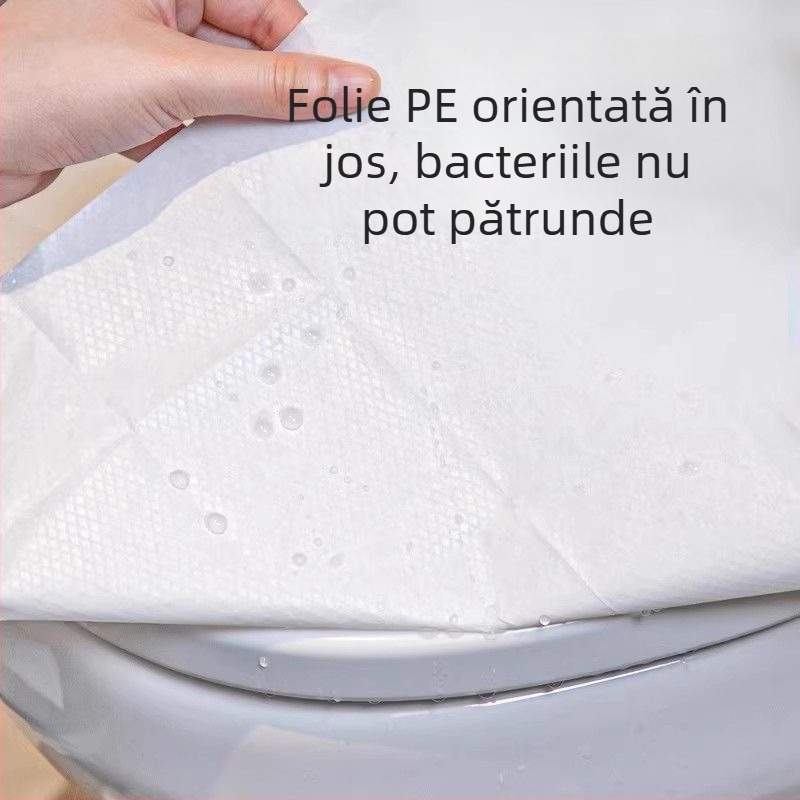 Haishi Hainuo Pad de toaletă de unică folosință, tip plat, ambalare individuală, pentru călătorii și hoteluri, pernă portabilă postnatală