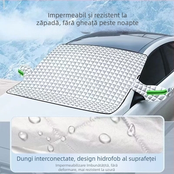 Husă magnetică de soare pentru parbrizul din față, acoperire de zăpadă pentru mașină, protecție antiîngheț