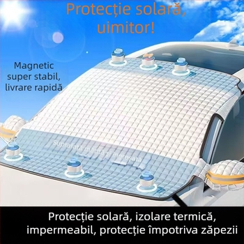 Husă magnetică de soare pentru parbrizul din față, acoperire de zăpadă pentru mașină, protecție antiîngheț