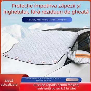 Husă magnetică de soare pentru parbrizul din față, acoperire de zăpadă pentru mașină, protecție antiîngheț