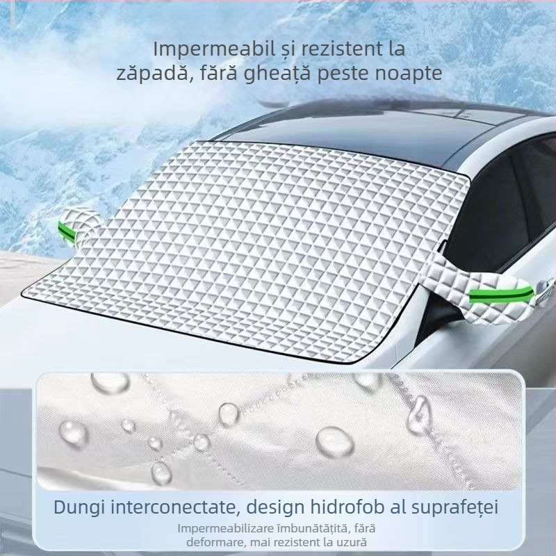 Husă magnetică de soare pentru parbrizul din față, acoperire de zăpadă pentru mașină, protecție antiîngheț