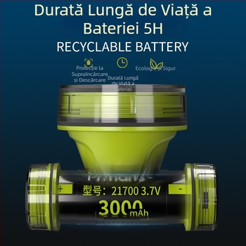 Lampa frontală pentru scufundări, impermeabilă, ultra-luminoasă, pentru utilizare în exterior și sub apă