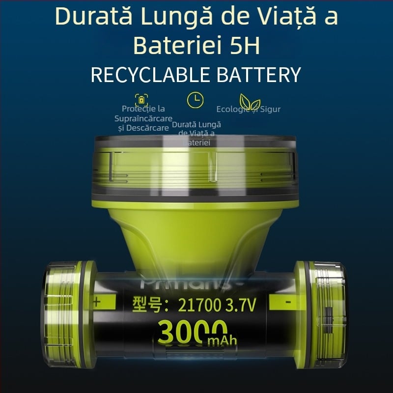 Lampa frontală pentru scufundări, impermeabilă, ultra-luminoasă, pentru utilizare în exterior și sub apă