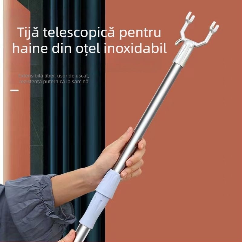Sistem retractabil pentru haine din aliaj de aluminiu pentru uscat pe balcon