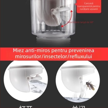 Conductă de scurgere pentru chiuvetă cu anti-miros și furtun de scurgere – accesorii
