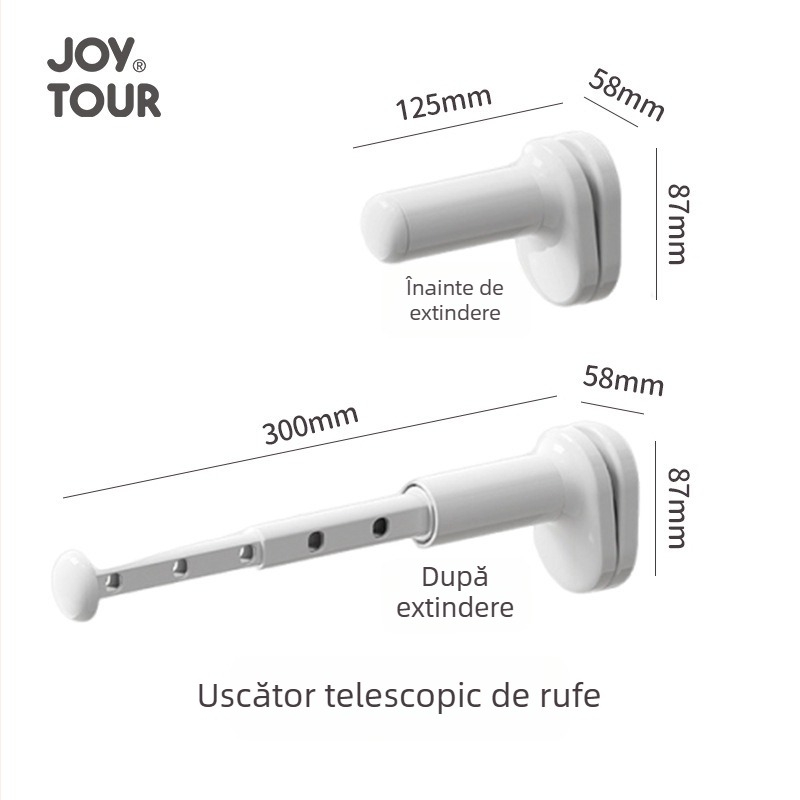 Uscător de haine telescopic, multifuncțional, pentru interior și exterior