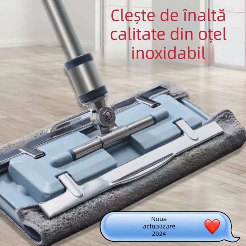 Mop plat cu cârpă pentru podele din lemn