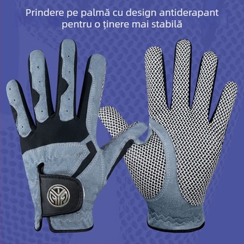 TYGOLF Mănuși de golf pentru bărbați, Microfibră, Antiderapante, Respirabile, Rezistente la uzură, Lavabile