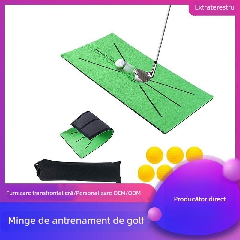 Covoraș de antrenament golf pentru swing, lovire și putting