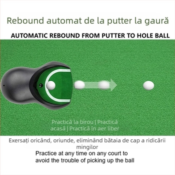 Dispozitiv de retur pentru mingile de golf pentru antrenament interior și antrenor de putting