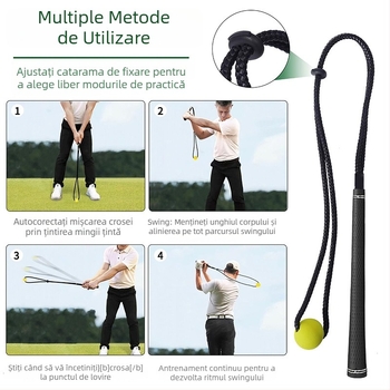 Funie de antrenament pentru swing la golf – ritm și forță