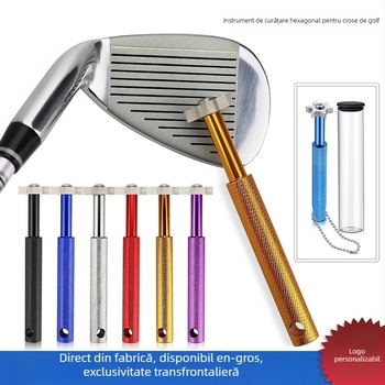 Curățător hexagonal din oțel inoxidabil pentru crose de golf, curățarea șanțurilor