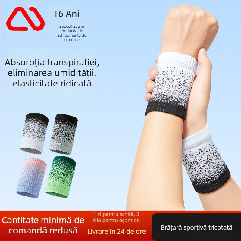 Brățări de încheietură sport pentru bărbați și femei, absorbante de transpirație, pentru baschet, tenis, alergare și badminton