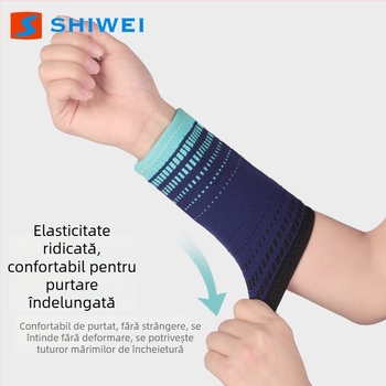 Bandă de încheietură extinsă, absorbantă de transpirație, respirabilă, elastică, din nailon, țesătură 3D gradient pentru femei, sport