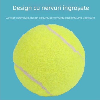 Dispozitiv durabil de antrenament tenis pentru începători — antrenament individual, cu frânghie elastică pentru revenire și masaj cu bila