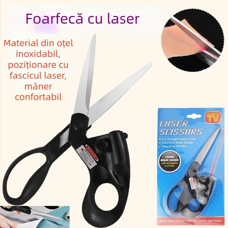 Foarfece cu laser infraroșu pentru uz casnic, instrument multifuncțional pentru tăierea țesăturilor și cusut