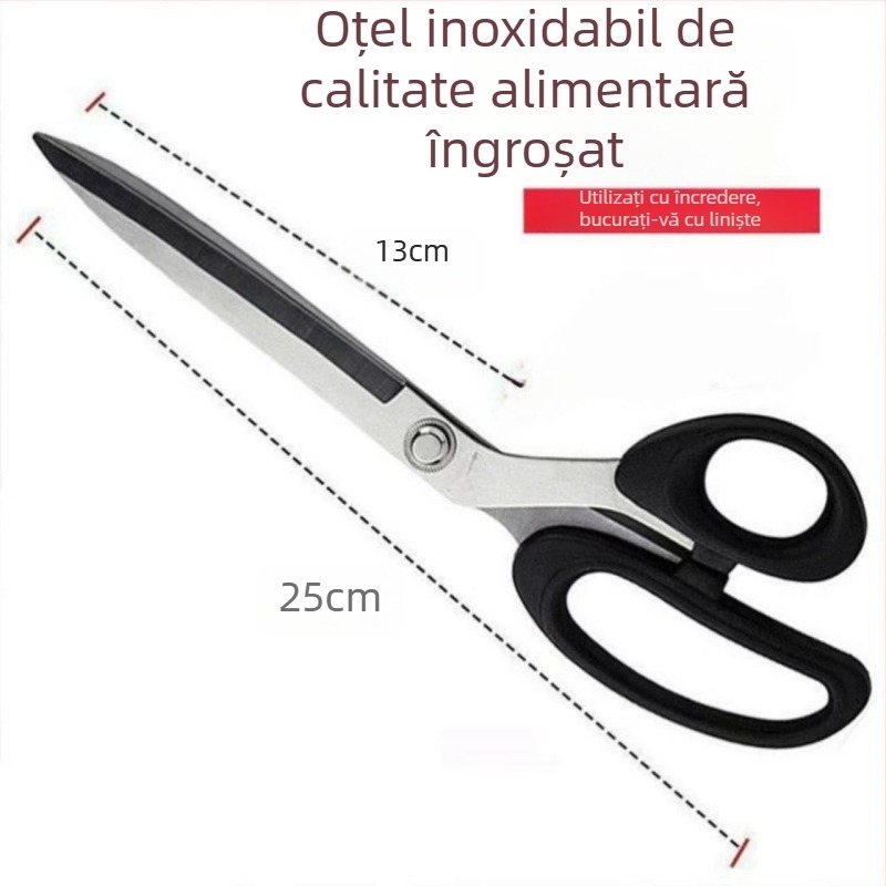 Foarfecă de bucătărie din oțel inoxidabil pentru tăițeii – Foarfă de paste în stil Shanxi pentru tăiței lungi, late și cu pește