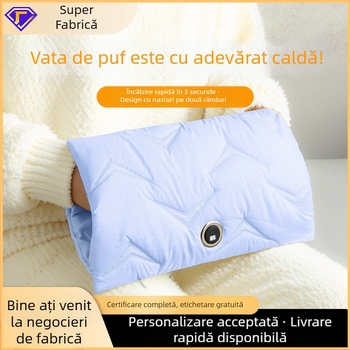 Încălzitor de mâini reîncărcabil, izolație din puf cu bumbac, încălzitor USB portabil pentru mâini și talie, încălzire rapidă