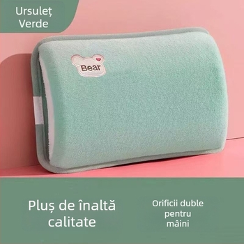 Geantă cu apă fierbinte pentru iarnă, pungă de apă caldă îngroșată pentru abdomen, încălzitor drăguț din pluș pentru mâini, compresie caldă pentru mâini