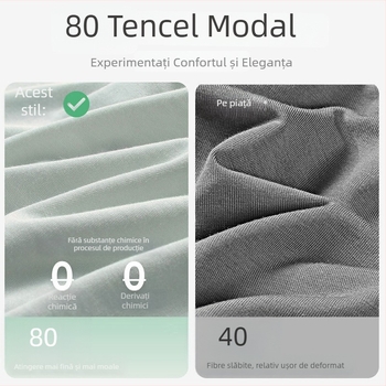 2025 Model nou boxeri pentru bărbați din Lenzing Modal 80S, respirabili, uni, fără cusături, talie medie