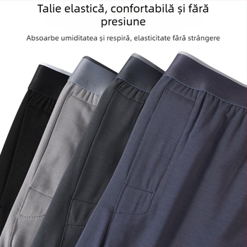 Pantaloni de casă din modal pentru bărbați, respirabili, croială lejeră, model P826