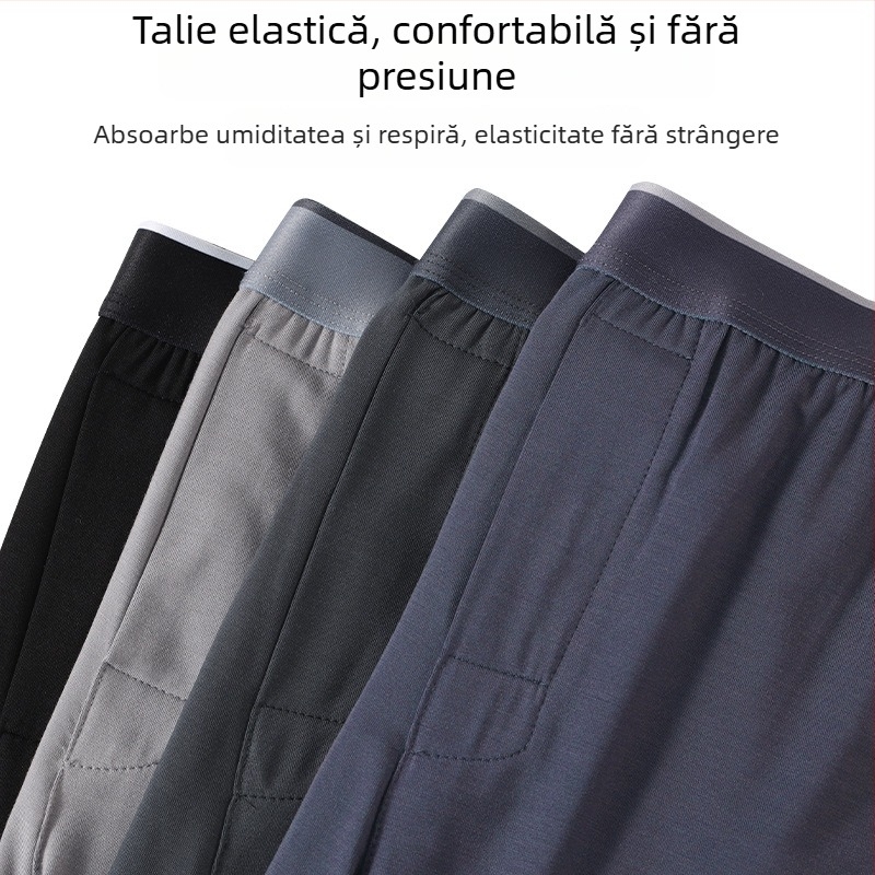 Pantaloni de casă din modal pentru bărbați, respirabili, croială lejeră, model P826