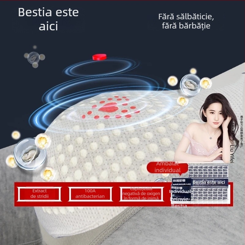 Trezește Bestia: granule de masaj pentru Oyster, chiloți bărbați din modal cu buză din bumbac, lux ușor, 100A oxigen negativ