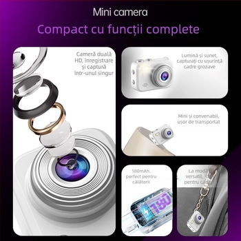 Cameră digitală HD mini, portabilă, 3000, pentru studenți și campus CC