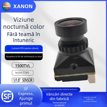 Dronă FPV de curse cu zonă țintă mare, cameră în formă de floare cu iluminare neagră, latență redusă, performanță în condiții de lumină scăzută, modul cameră cu nucleu de culoare complet