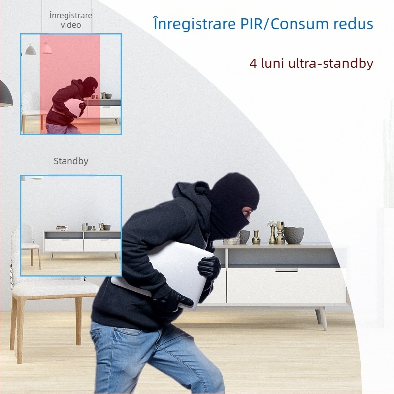 MD31PIR Cameră HD cu clips, autonomie 11 ore, vizionare infraroșu noapte, detecție de mișcare, recorder pentru sporturi în aer liber