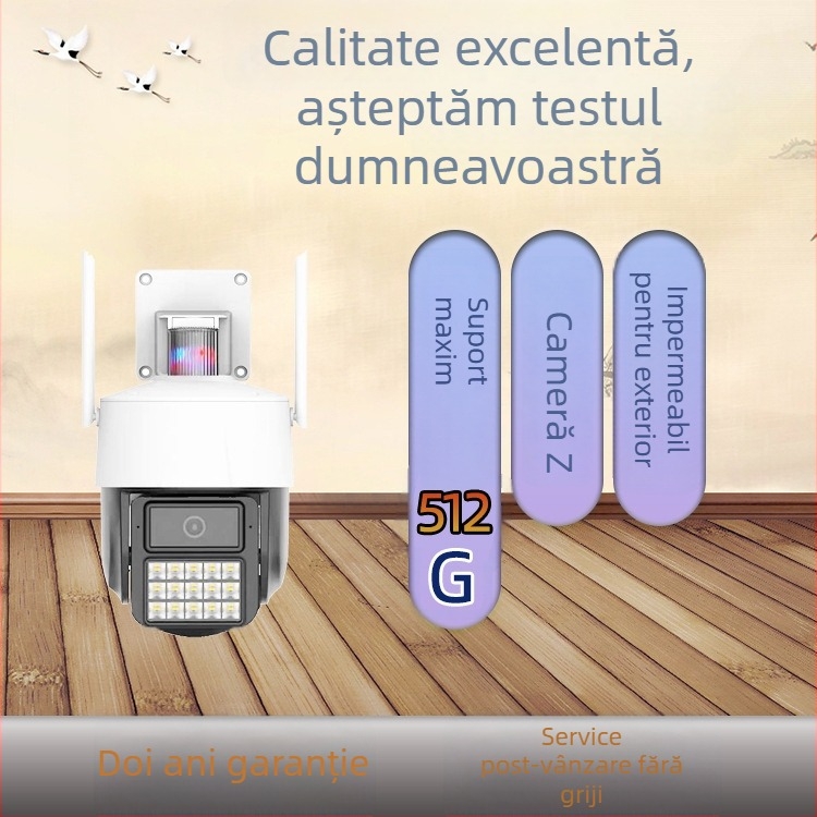 Cameră AI pentru recunoaștere plăcuțe și fețe, all-in-one, PTZ, 5 MP, interior și exterior