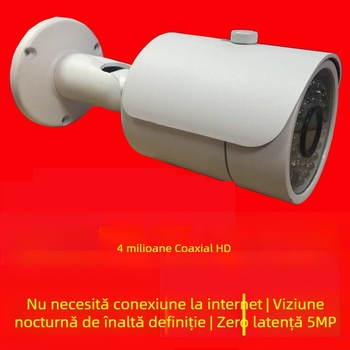 Cameră de securitate 4 în 1 AHD/TVI/CVI/CVBS, 4MP, zi/noapte, interior/exterior, obiectiv 2.8mm, IR până la 30 m