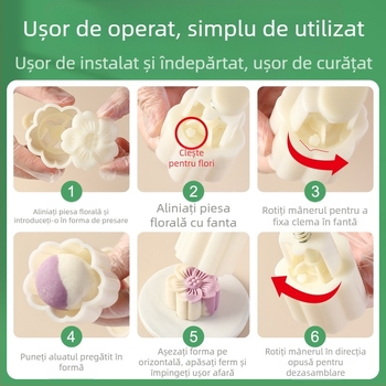 Matriță Mooncake Snow Skin pentru prăjituri – presare manuală, model relief, ustensilă de bucătărie cu suprafață antiaderentă