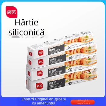 Hârtie siliconică pentru coacere și grill, antiaderentă, rezistentă la temperaturi înalte, pentru uz casnic