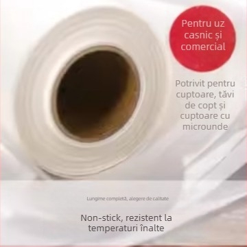 Hârtie siliconică pentru coacere și grill, antiaderentă, rezistentă la temperaturi înalte, pentru uz casnic