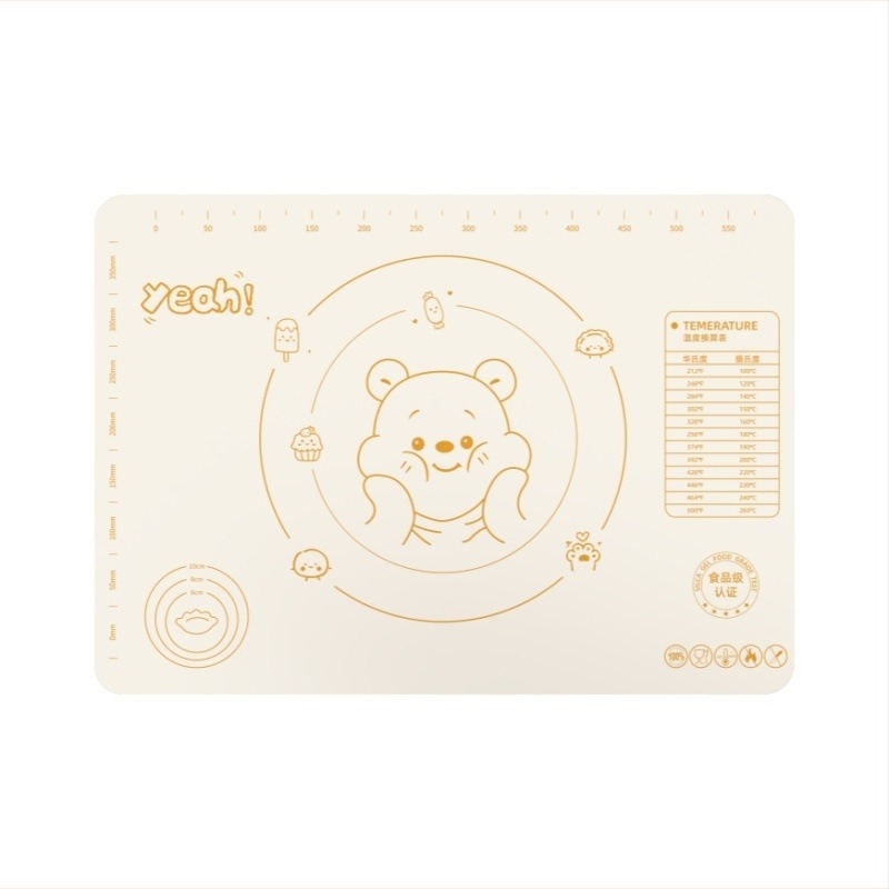 Covoraș din silicon gros pentru frământat și întins, tocător din silicon alimentar, covoraș de copt, covoraș de bucătărie multifuncțional