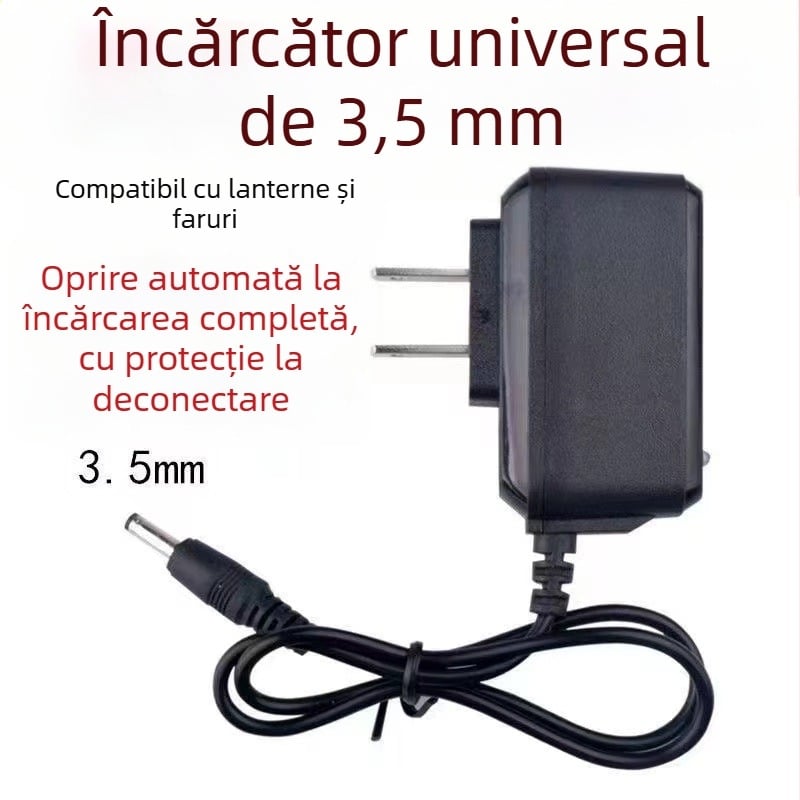 Încărcător 4.2V pentru farul de cap, lanternă puternică, lampă de pescuit și cablu de încărcare