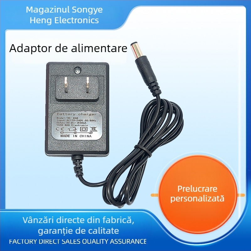 Adaptor de alimentare 6V 800mA pentru baterii plumb-acid, standard european, adaptor universal