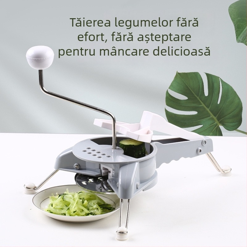 Tăietor multifuncțional pentru legume – răzuitor și feliator din oțel inoxidabil pentru cartofi, morcovi și alte legume