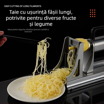 Răzuitor electric pentru cartofi cu efect cascadă, fire ultralonge, ustensilă multifuncțională pentru legume, răzuitor de morcovi, utilizare comercială