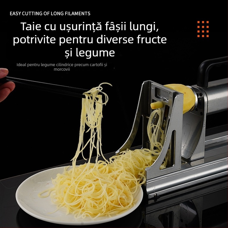 Răzuitor electric pentru cartofi cu efect cascadă, fire ultralonge, ustensilă multifuncțională pentru legume, răzuitor de morcovi, utilizare comercială
