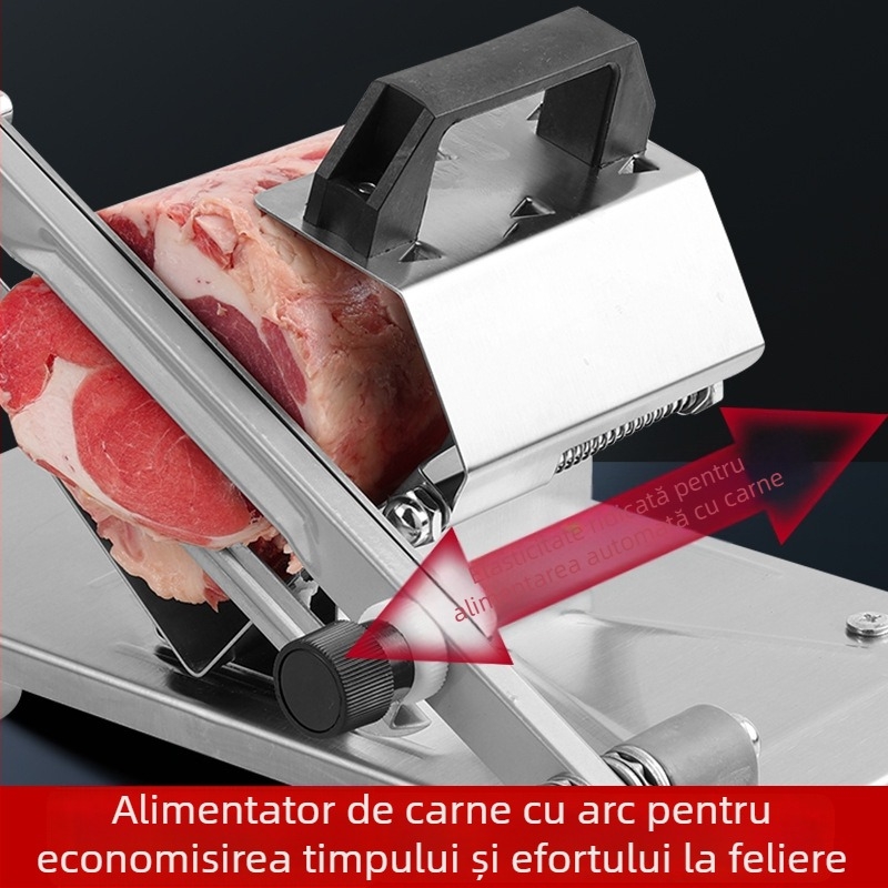 Feliator de carne manual din oțel inoxidabil, multifuncțional, pentru carne de vită și miel – pentru uz casnic și comercial