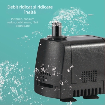 Pompa de apă submersibilă mini multifuncțională pentru acvariu, filtrare tip fântână și funcționare silențioasă